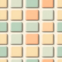 Abstract Pastel Tile Seamless Pattern Background Texture.