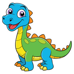 Fototapeta premium A drawing of a dinosaur
