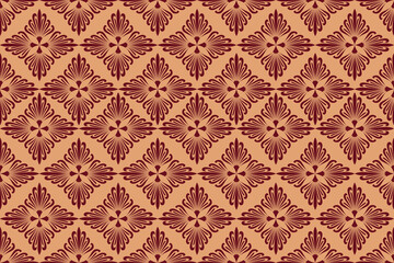 Oreintal Flora Damask Seamless pattern  embroidery, Indian style.  art ornament print.Design for carpet, cover,wallpaper, wrapping, fabric, clothing 
