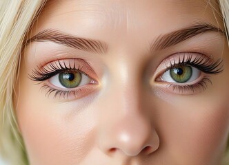 Fototapeta premium A close-up shot of a woman's face