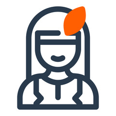 Native American with Feathered Headband