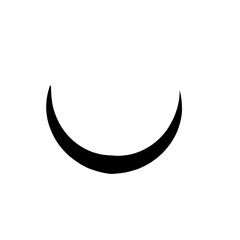 crescent moon shape icon