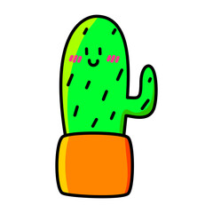 Cheerful Potted Cactus