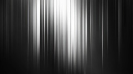 Obraz premium Abstract image with vertical lines creating a gradient effect in shades of black and white.