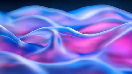 Abstract Blue and Purple Waves Background