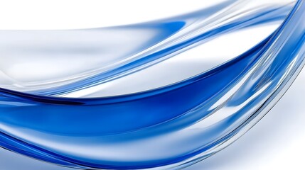 Abstract Blue Liquid Wave Background