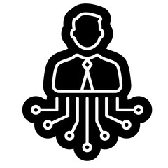Bussines Networking icon, online community