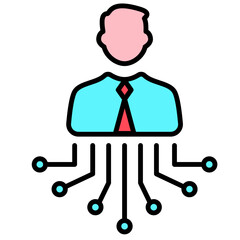 Bussines Networking icon, online community