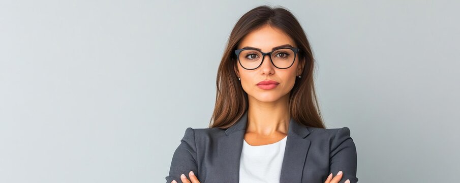 Businesswoman leaning forward, making a compelling argument, negotiation influence, assertive communication