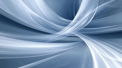 Fototapeta premium Abstract Blue and White Swirling Lines Background
