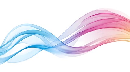 Naklejka premium Abstract Colorful Waves Background