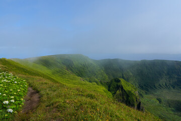 Kraterrand des Gabeco Gordo auf der Insel Faial © Markus Kammermann