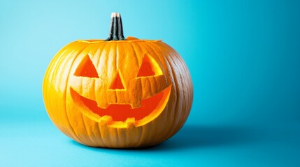 Halloween pumpkin scary jack o lantern holiday background