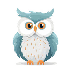 Naklejka premium Owl image. Image of a cute owl isolated on white. Vector illustration.