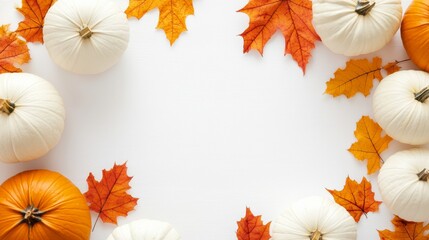 Fototapeta premium Background with pumpkin for Thanksgiving day