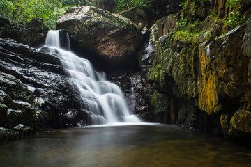 Rainforest waterfall in the Wet Tropics World Heritage Area of northern Queensland, Australia
