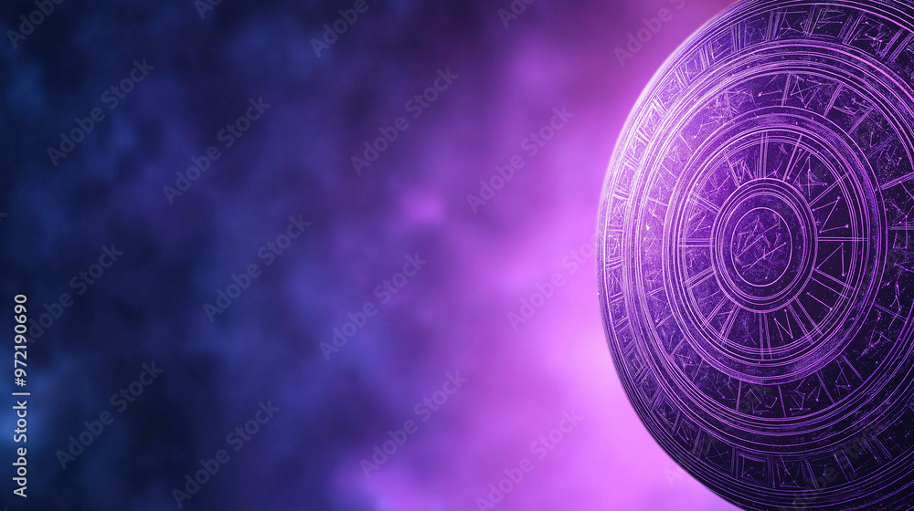 Poster digital horoscope newsletter design with astrology tips, daily readings, and celestial graphics on a