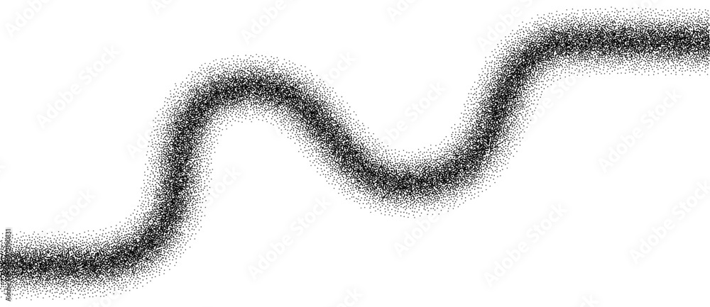 Fototapete abstract art background with dots. stipple effect with chaotic noise.