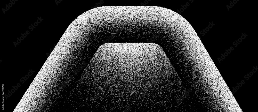 Poster abstract art background with dots. stipple effect with chaotic noise.