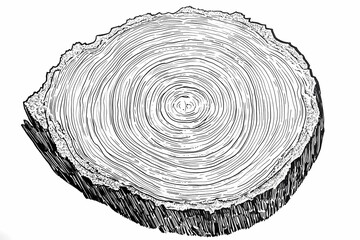 Fototapeta premium Background image of wood slice with detailed wooden texture for stocks.