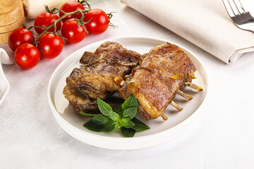 Roasted Lamb ribs with spices