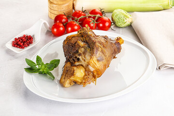 Baked Lamb shank with bone