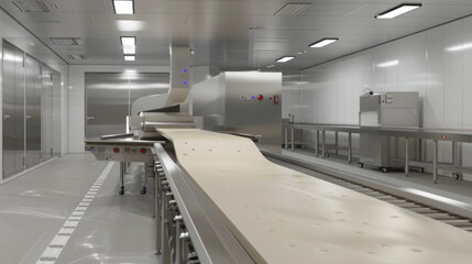Dough Sheeter Transfer Systems: Conveyor belt systems for transferring sheets of dough between processing stations