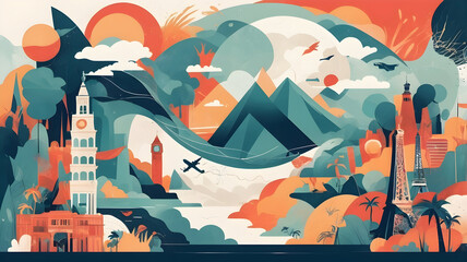 World tourism Day , travel around the world 