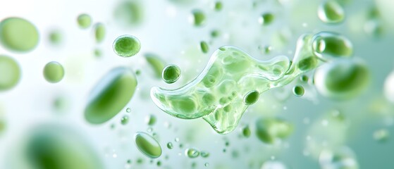 Prebiotic and Probiotic Blend with Natural Ingredients, showcasing vibrant organic elements and health-focused components in a harmonious arrangement