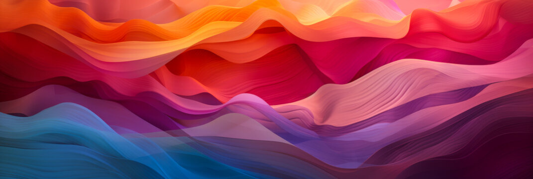 Diverse geometric shapes creating warm abstract harmony symbolizing unity, balance and prosperity