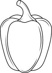 bell pepper outline 