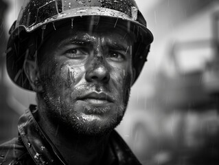 Rainy-eyed Firefighter