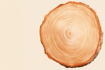 Background image of wood slice with detailed wooden texture for stocks.