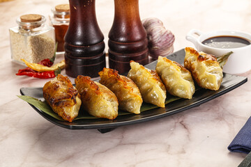 Fried Japanese stuffed dumplings - Gyoza