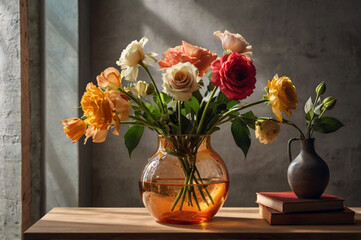 Photo of a modern flower vase.