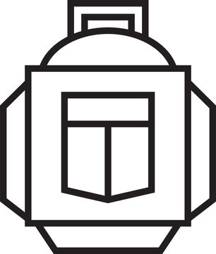 recommend clip art: Backpack Icon Line Art