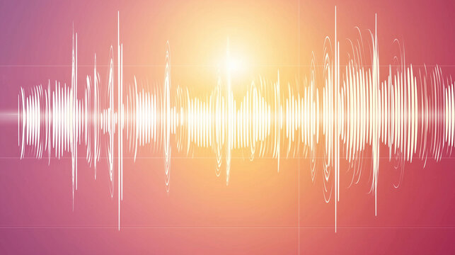 Abstract Sound Wave Illustration