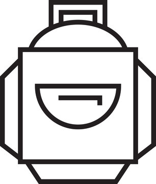 recommend clip art: Backpack Icon Line Art