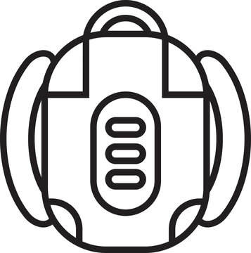 recommend clip art: Backpack Icon Line Art