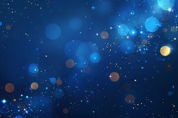 Soft blue bokeh abstract background with gentle light effects and blurred circles ideal for elegant designs and dreamy visuals
