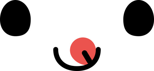 Yummy cartoon facial expression icons. Flat design illustration.