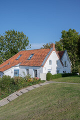 traditional Fishermen`s Cottages in Harbor of Greetsiel,Krummhörn,East Frisia,North Sea,Wattenmeer National Park,lower Saxony,Germany