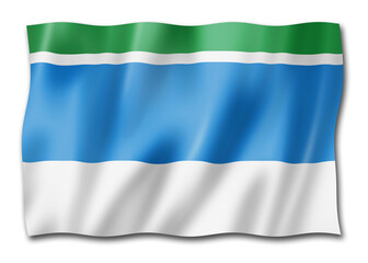 Sverdlovsk state - Oblast -  flag, Russia