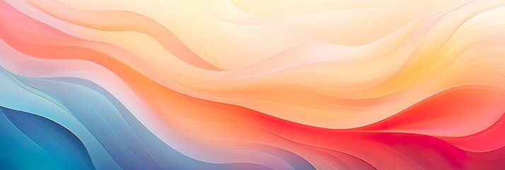 Obraz premium abstract background with smooth gradients and soft waves, creating a sense of movement and dynamism