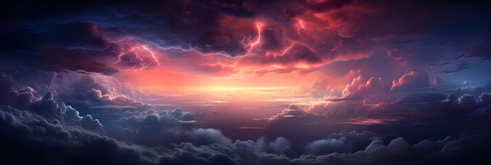 Fototapeta premium weather where clouds and storms express their emotions through color and form.