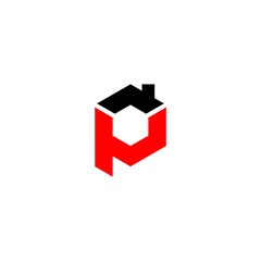 Obraz premium letter P Modern Real Estate Business Logo Template, Building, Property Development, and Construction Logo Vector Design.Logo template real estate, apartment.