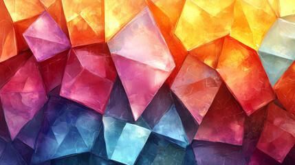 Fototapeta premium Abstract geometric background with vibrant colors.