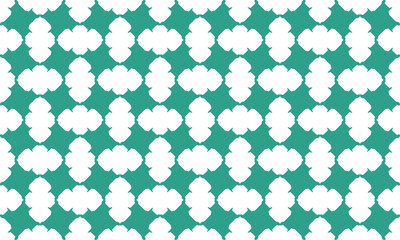 seamless geometric pattern with square, green diamond checkerboard repeat pattern, replete image, design for fabric printing, star chessboard