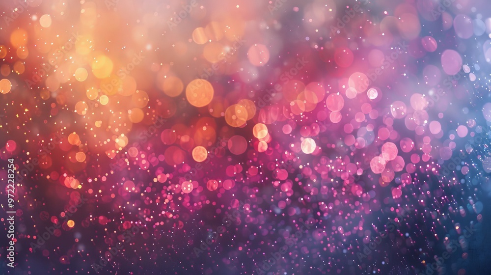Poster colorful abstract bokeh background with luminous blurred lights and defocused glowing circles ideal 