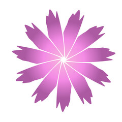 Fototapeta premium Icon pink flower, simple design, graphic resources with simple design